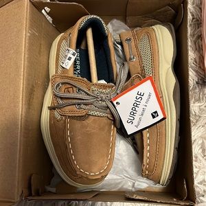 Sperry Kid's Lanyard Alternative Closure Boat Shoe. Size 9M toddler